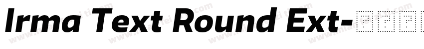 Irma Text Round Ext字体转换